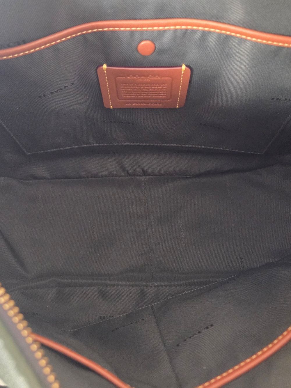 Coach Cary Amazon Green Pebble Leather Shoulder Bag Crossbody - Picture 10 of 12